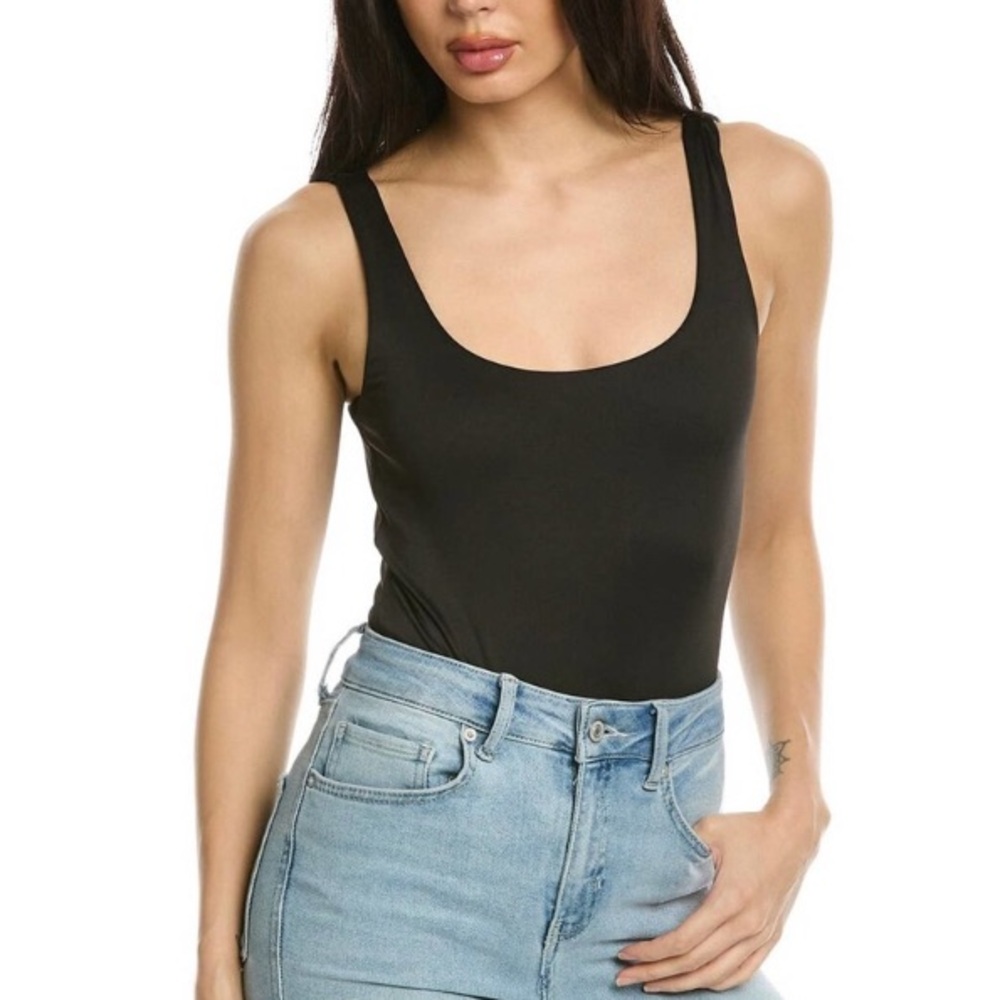 Betro Simone women’s  Black One-Piece Bodysuit tank new size m